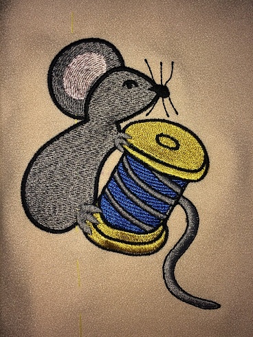 Вышивка "Мыши"