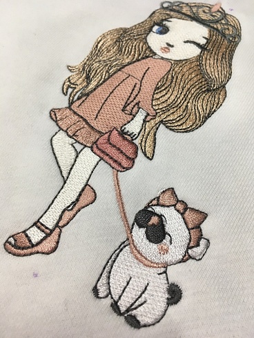 Девочка с собачкой