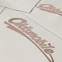 Oldsmobile - вышивка логотипа на крое