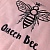 Queen Bee - вышивка логотипа на крое